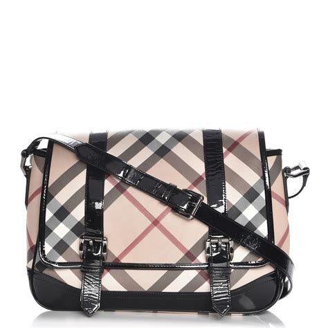 Burberry Super Nova Check Messenger Bag 